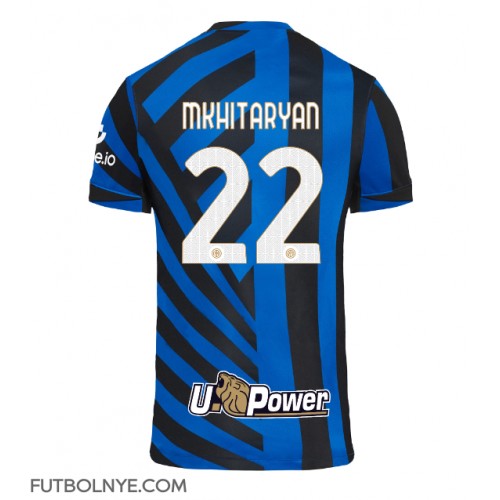 Camiseta Inter Milan Henrikh Mkhitaryan #22 Primera Equipación 2024-25 manga corta